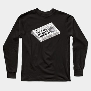 Stoop Kid's News Long Sleeve T-Shirt